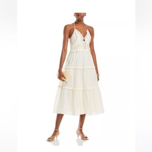 Sea New York Cole Halter Neck Cotton Dress